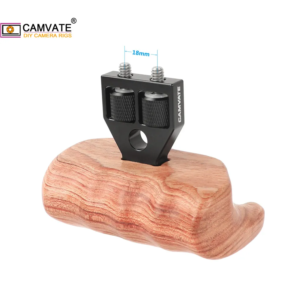 Деревянная Левая рукоятка CAMVATE с разъемом из алюминиевого сплава