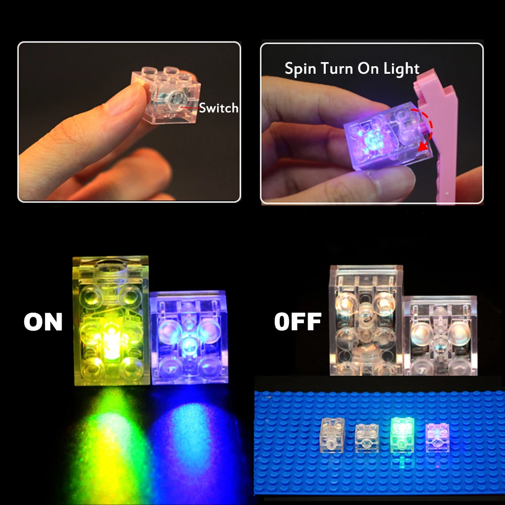 5Pcs/Set Building Blocks LED Night Lights for Baby Funny Colorful Light-emitting Kids Toys Wedding Party Holiday Decoration | Освещение