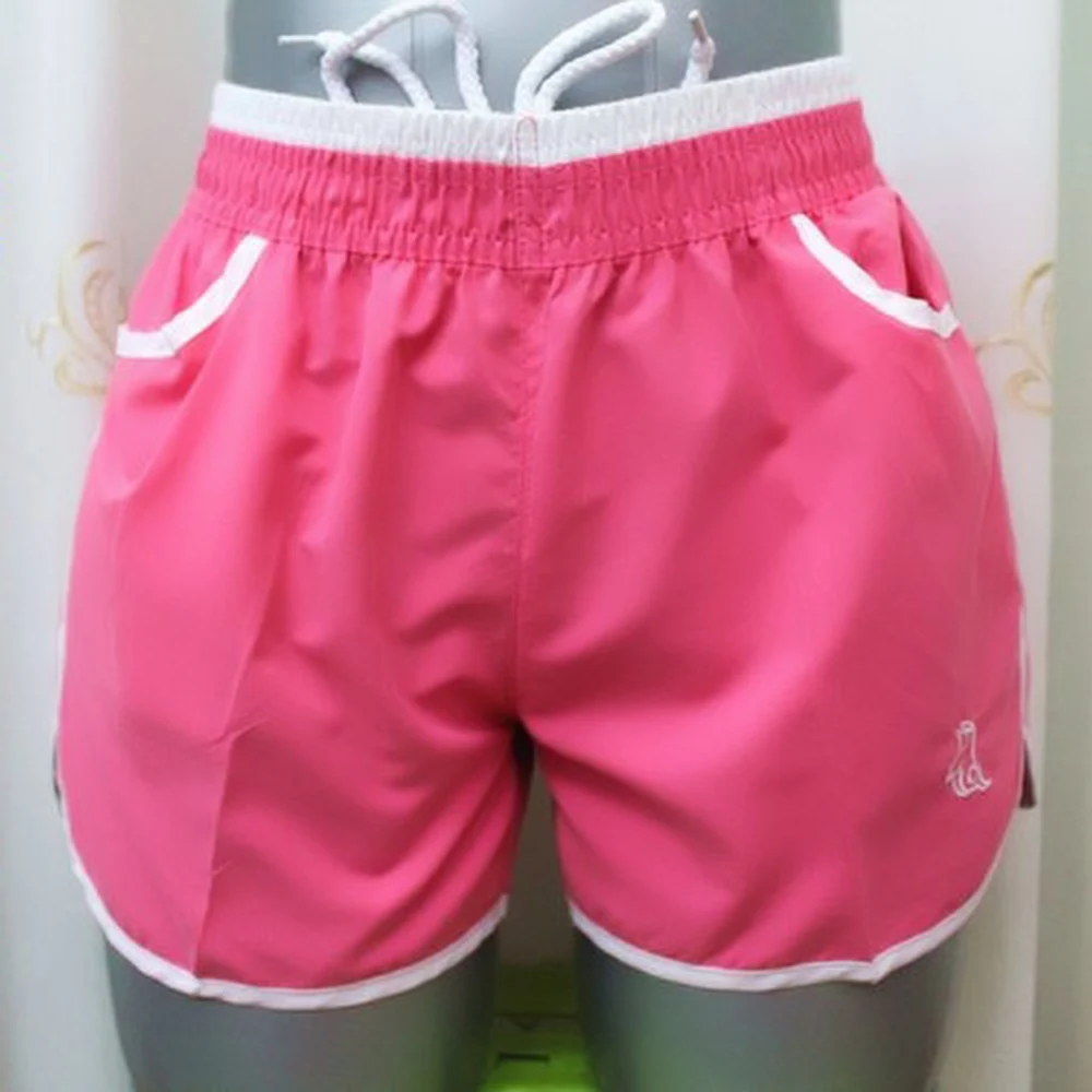 

Women's Popular Solid Color Hot Seaside Korean-style Peach Skin Velvet Beach Pants Women's Sports Casual Fashion Beach Shorts
