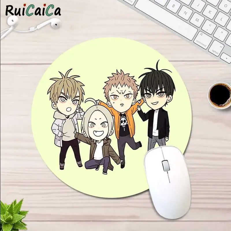 

RuiCaiCa Hot Sales 19 days gamer play mats round gaming Mousepad gaming Mousepad Rug For PC Laptop Notebook