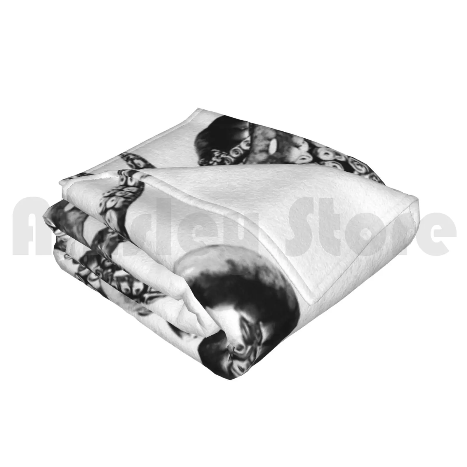 Присоски в чернилах ~ асимметричное одеяло для дивана кровати путешествий