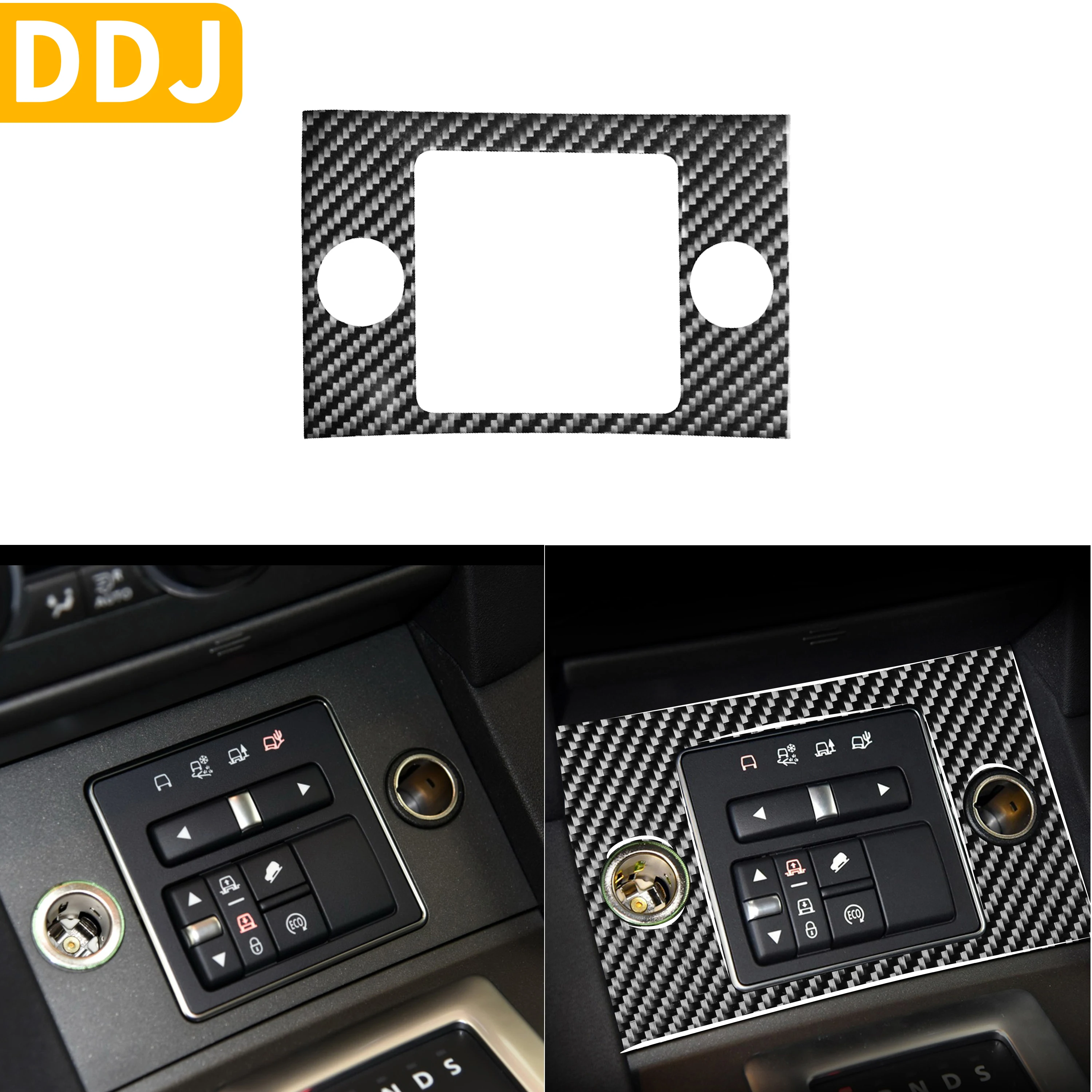 

For Land Rover Discovery 4 LR4 D4 HSE GS XS Carbon Interior Accessories Center Console Panel Switch Surround Modified Sticker