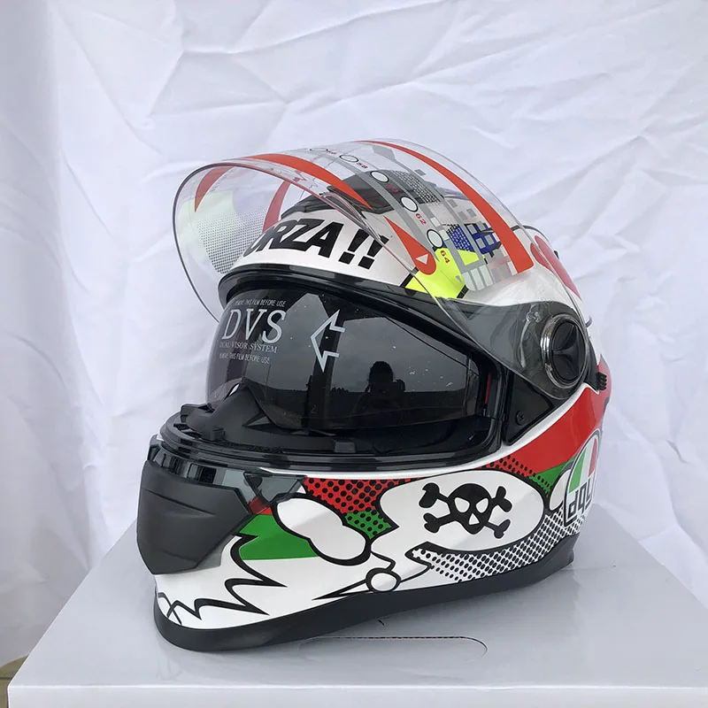 2019 мотоциклетный шлем malushun с двойными линзами профессиональный гоночный для