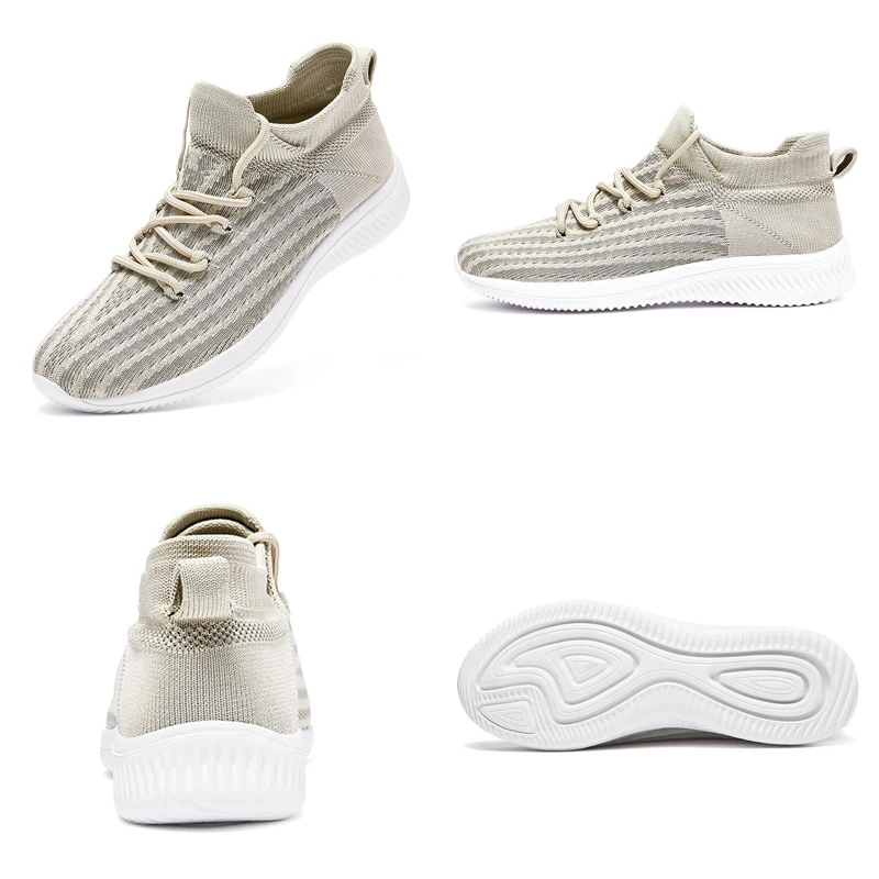 

New 2020 Man Sneakers Thick Bottom Damping Light Running Shoes Mesh Breathable Fashion Comfortable 39-46 Size Men's Casual Shoes