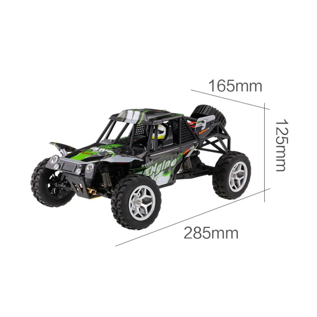 Wltoys 18428 Модернизированный 540 щеточный мотор высокая скорость 40 км/ч 1:18 4D 2,4G RC автомобиль