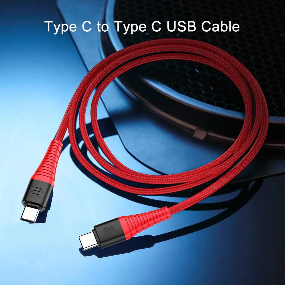 Type C to Type C ROCK 3 в 1 высокопрочный usb type C Micro USB и зарядный кабель для iPhone, телефонный кабель для iPhone зарядное устройство usb-c шнур провод - Цвет: Type C to Type C