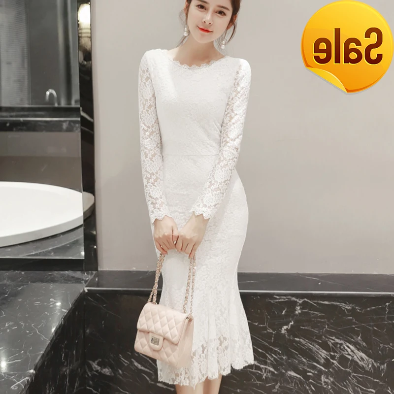 Кружевные платья с круглым вырезом 2020 женское летнее элегантное сексуальное