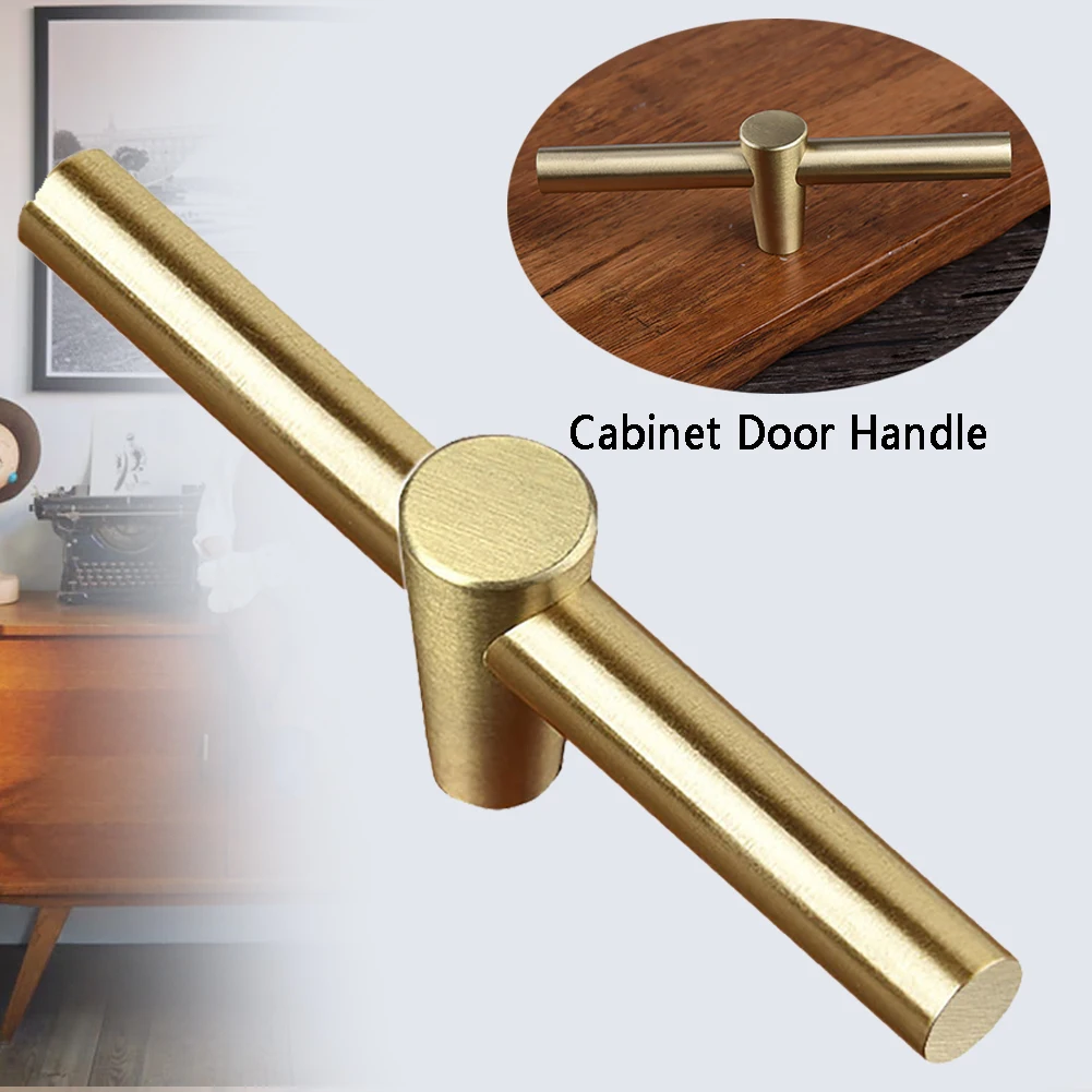Ручка для шкафа из чистой меди ручка дверная спальни домашний декор Прочная