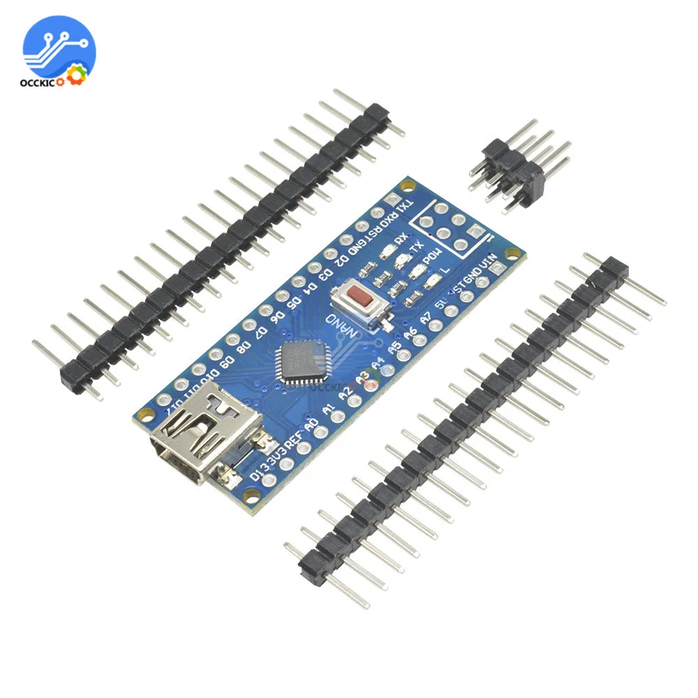 Плата контроллера USB CH340 Nano V3.0 ATmega328P совместима с драйвером Arduino приемопередатчик