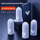 2 шт., игровой контроллер для пальцев, перчатки с защитой от пота, дышащие кончики пальцев для мобильных игр, сенсорный экран, крышка для пальцев