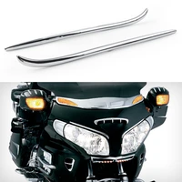goldwing gl 1800 motorcycle decoration parts fairing eyebrows trim for honda gl1800 2001 02 03 04 05 06 07 08 09 10 2011 chrome