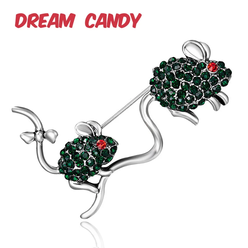 Женская Брошь в виде мыши Dream Candy яркая брошь со стразами ювелирное изделие