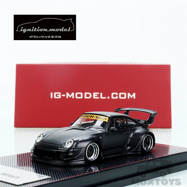 

IG 1:64 RWB 993 Matte Black/Pink Diecast Model Car