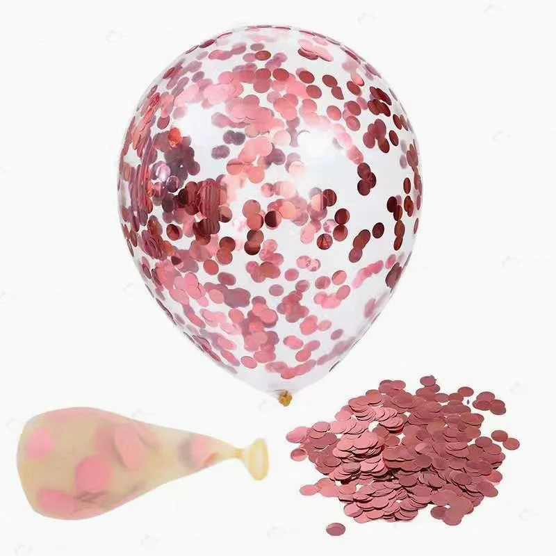

10Pcs Balloon Set Gold Confetti Metallic Balloons Birthday Party Wedding Red Decoration Anniversary Global Baby Shower Balloon