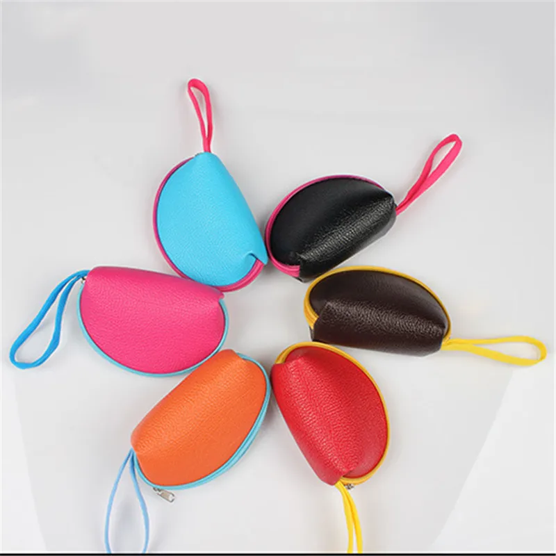 Кошелек из искусственной кожи карамельного цвета Женский мини кошелек для