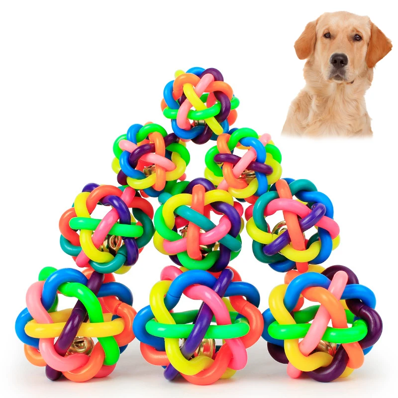 1pc Rubber Dog Toys Puppy Bell Sounding Toy Puzzle Fun Pet Products Chewing Molar Bite-Resistant Big Dog Interactive Toys
