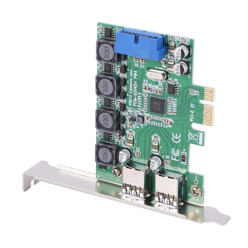 

SSU U3054V Expansion Card Desktop Pc Pci-E to USB3.0 Expansion Card Desktop USB3.0 Expansion Card 20Pin Expansion Card