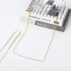 Цепочки для очков женские маскирующие, цепочки из акрила с жемчугом и кристаллами, со шнурком, модные ювелирные аксессуары для очков, 2021