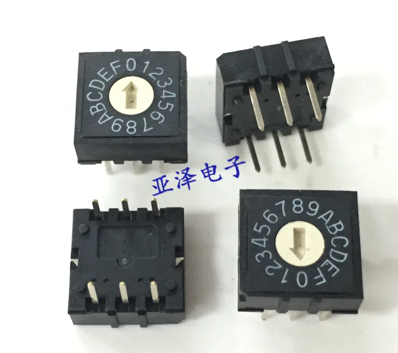 Тайвань dip Yuanda rh3af-16r-v-b Роторный Переключатель, 16-ступенчатый циферблат, вращение 0-F, переключатель кодирования 3:3