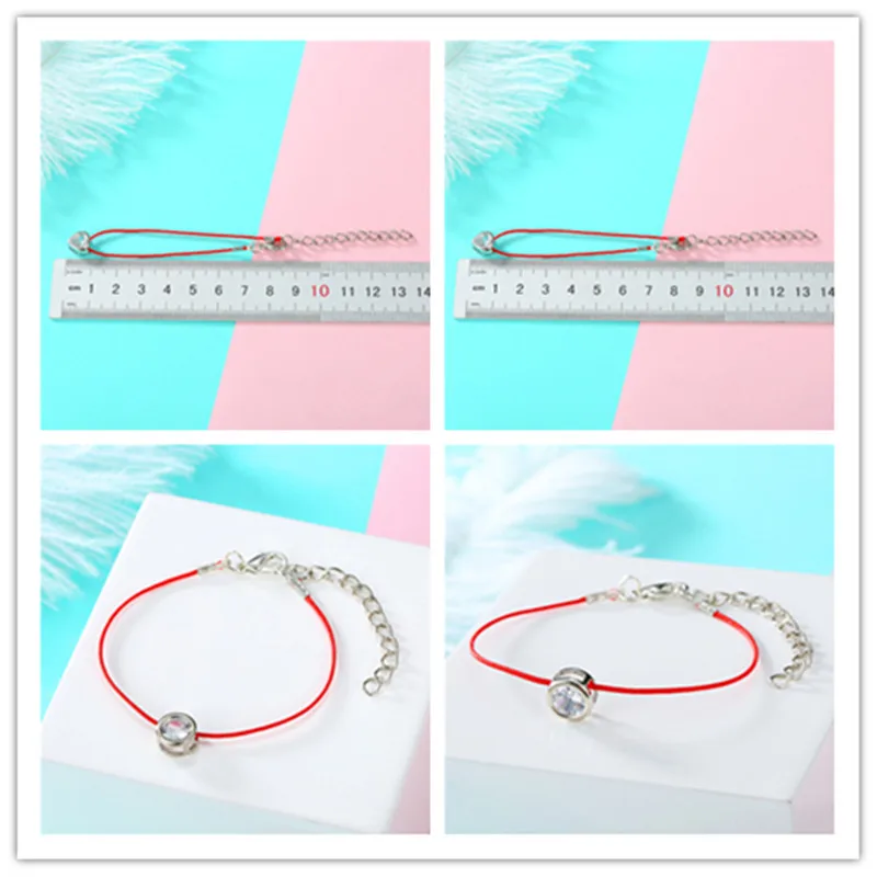Европа и Америка простой модный шарм личности любовь красный браслет на удачу