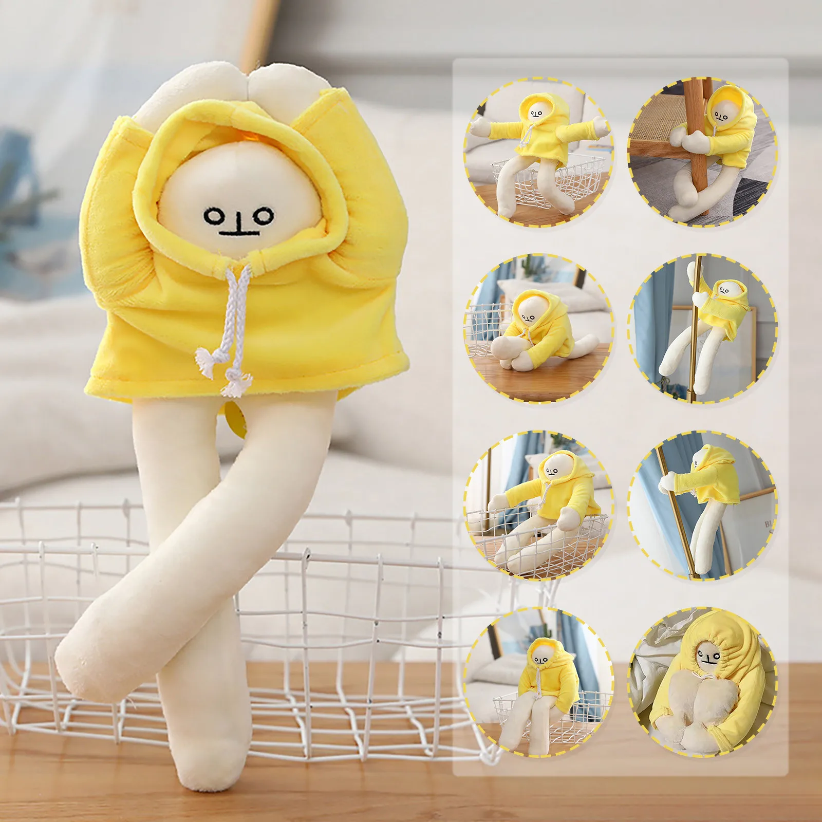 

18-65cm Dolls Yellow Banana Man plush Toys Korea kawaii Popular Appease Dolls Birthday Gifts for Children Baby toys for girls