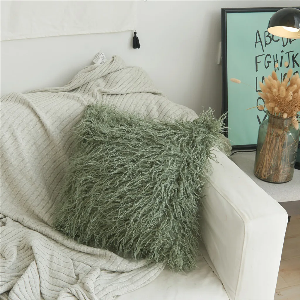 Европейский чехол для подушки декоративный s из плюша пляжной шерсти kussenslop home