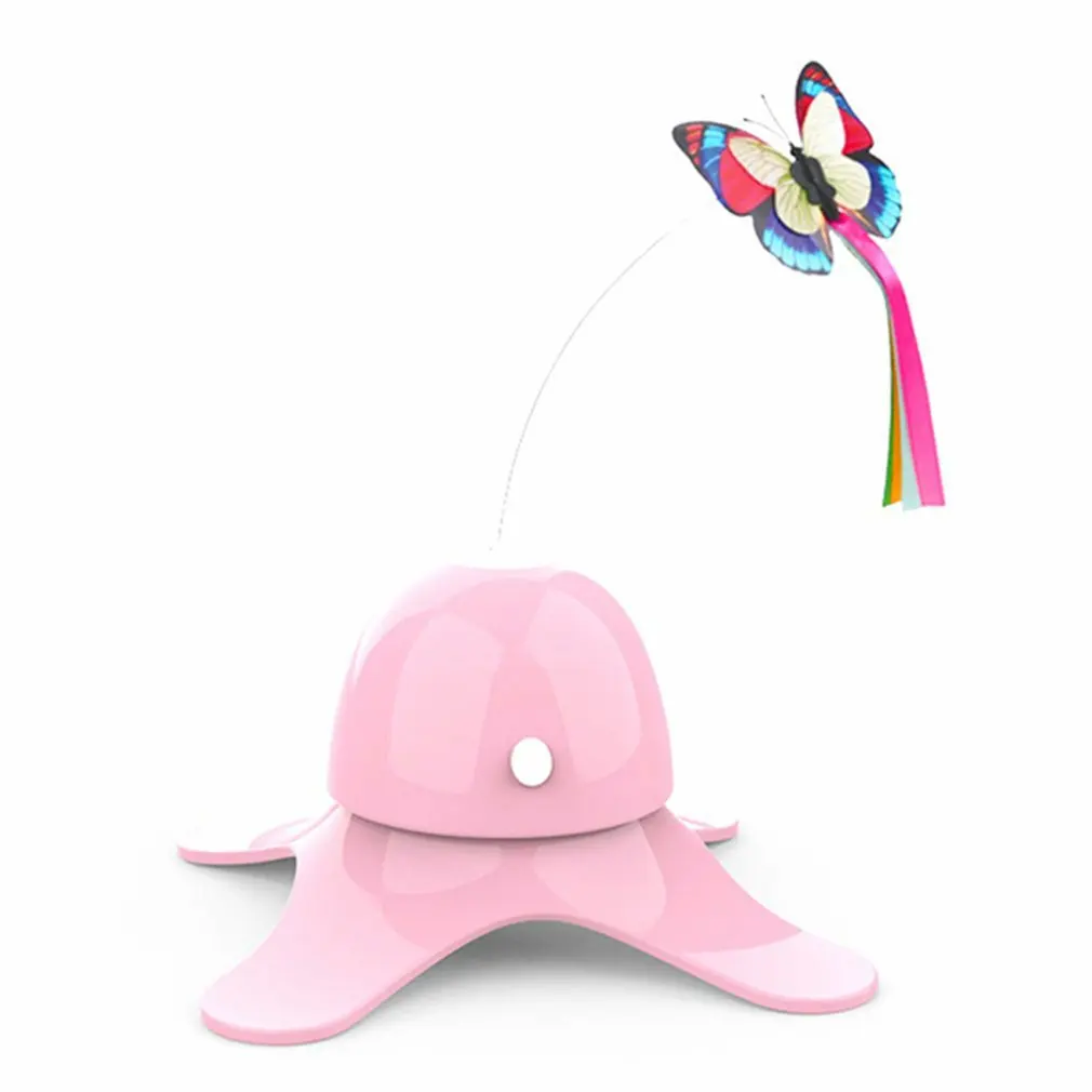 

Электронная игрушка для кошек Автоматическая забавная игрушка для упражнений для кошек электрическая вращающаяся игрушка для котят интер...