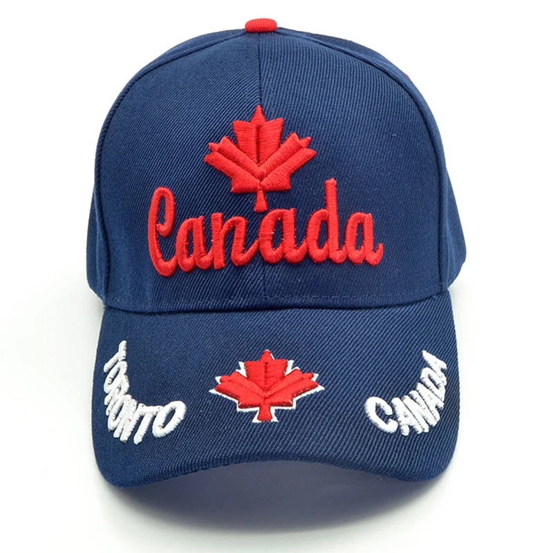 

Canada Cap 3d Embroidery Canada Maple Leaf Baseball Caps Cotton Adjustable Snapback Hat Fashion Caps Casual Hats