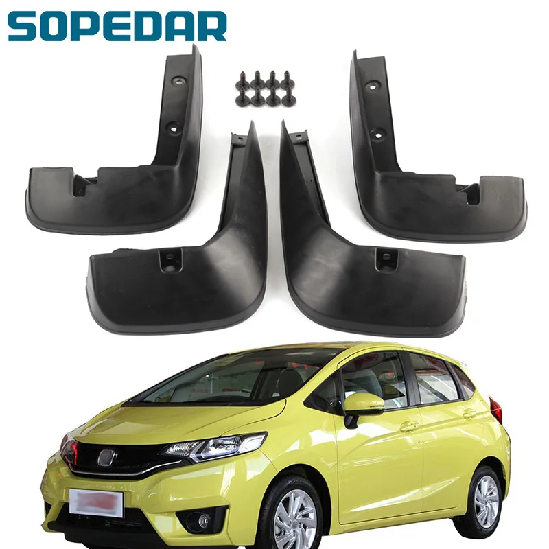 SOPEDAR брызговик для Honda Fit Jazz 2013 2014 2015 2016 2017 2018 2019 Брызговики передние и задние