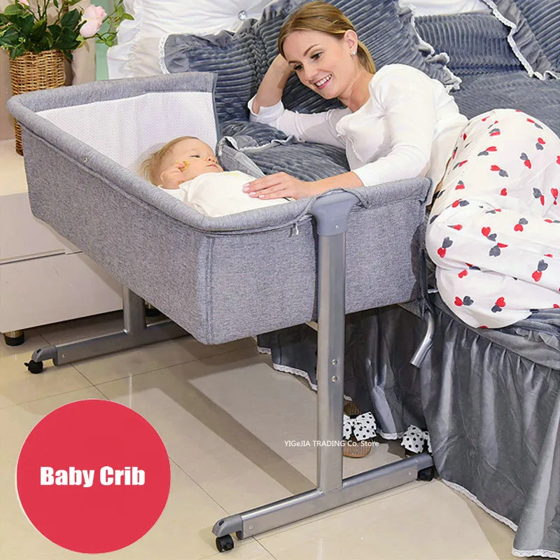 Многофункциональная детская кроватка с москитной сеткой 4 колесная дышащая кроватка|baby stroller travel|baby wholesalebaby