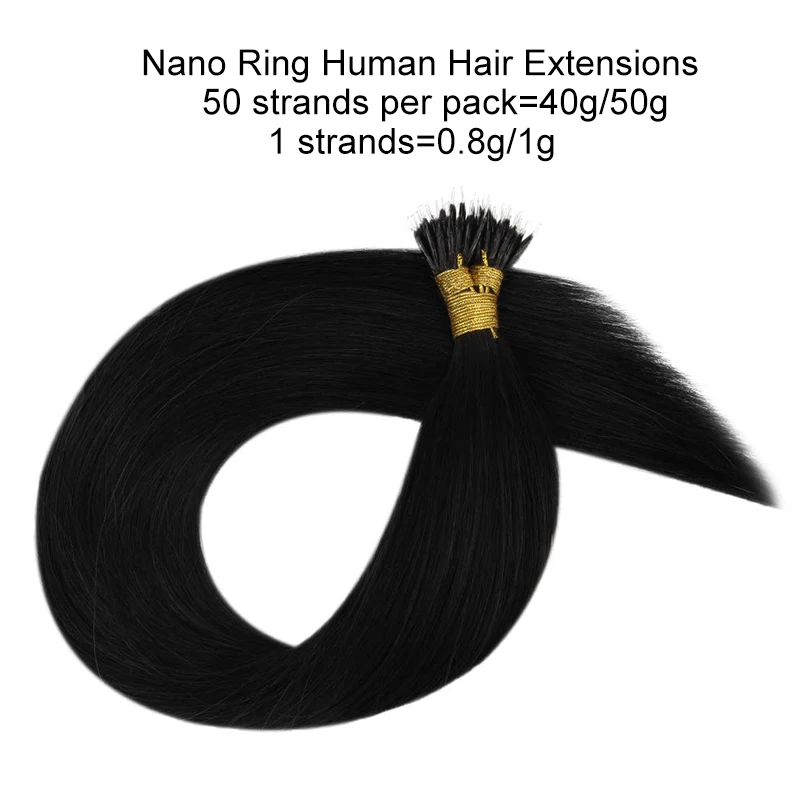 100% человеческие волосы нано кольцо наращивание волос машина Remy Предварительно