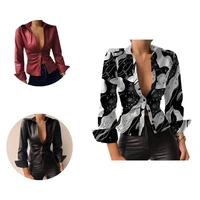 spring shirt trendy comfortable long sleeve fit lady coat for parties shirt lady jacket