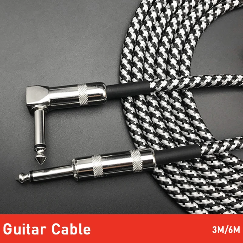 Гитарный аудиокабель со снижением уровня шума 3/6 м гитарный кабель для усилителя