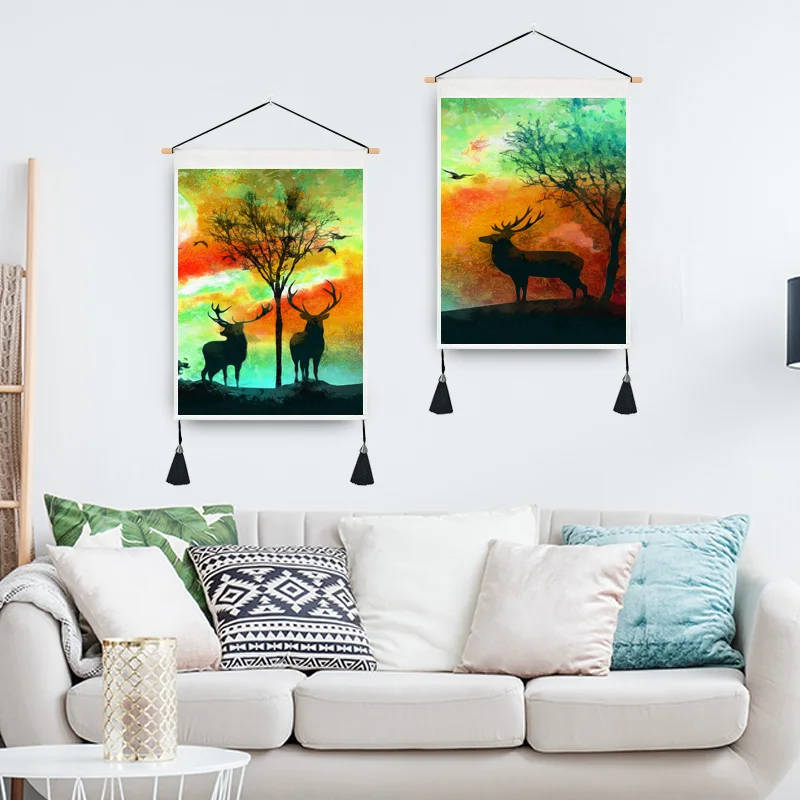 Современная Абстрактная масляная живопись искусство настенная печать украшение