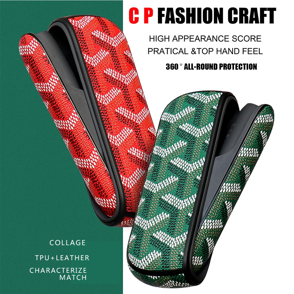 Leather Protective Case for IQOS3.0 Electronic Cigarette Accessories Business Elegant Big Y special Cover Bag man woman BF | Мобильные