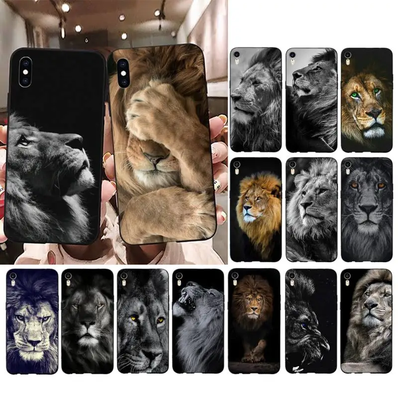 

Lion cool Animals Phone Case for iPhone 13 11 12 pro XS MAX 8 7 6 6S Plus X 5S SE 2020 XR cover
