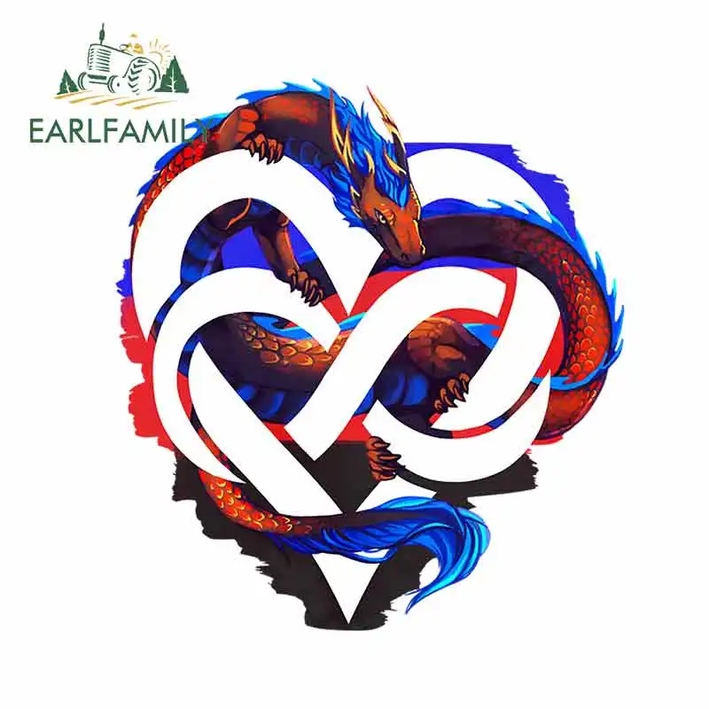 EARLFAMILY 13 см x 12 1 для Land of Ink и Charcoal Dragon Fine Decal Fashion DIY наклейки автомобиля в стиле