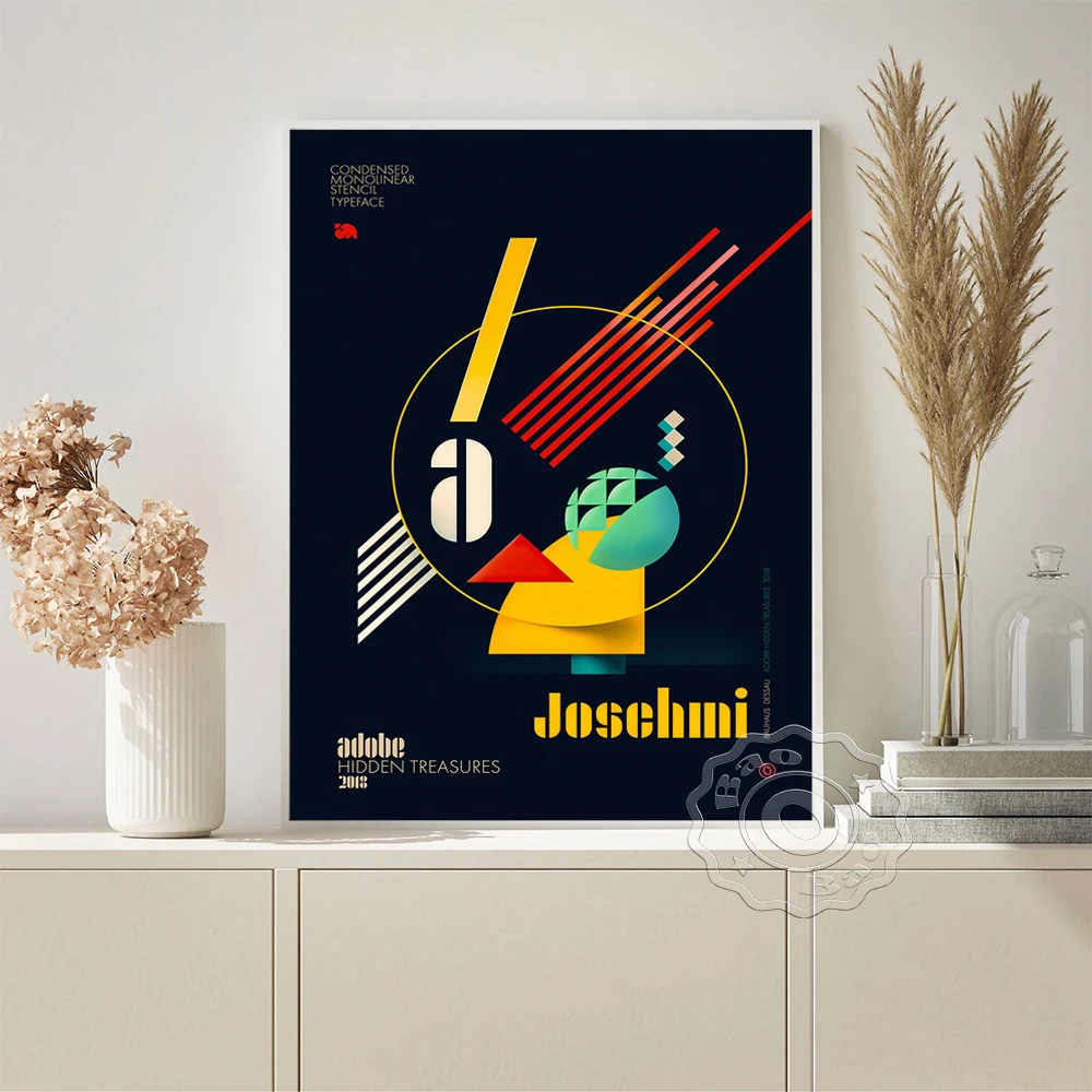 

Bauhaus Art Style Design Exhibition Poster Geometric Graphic Mix Wall Picture Mid Century Geometry Abstract Minimalist Decor