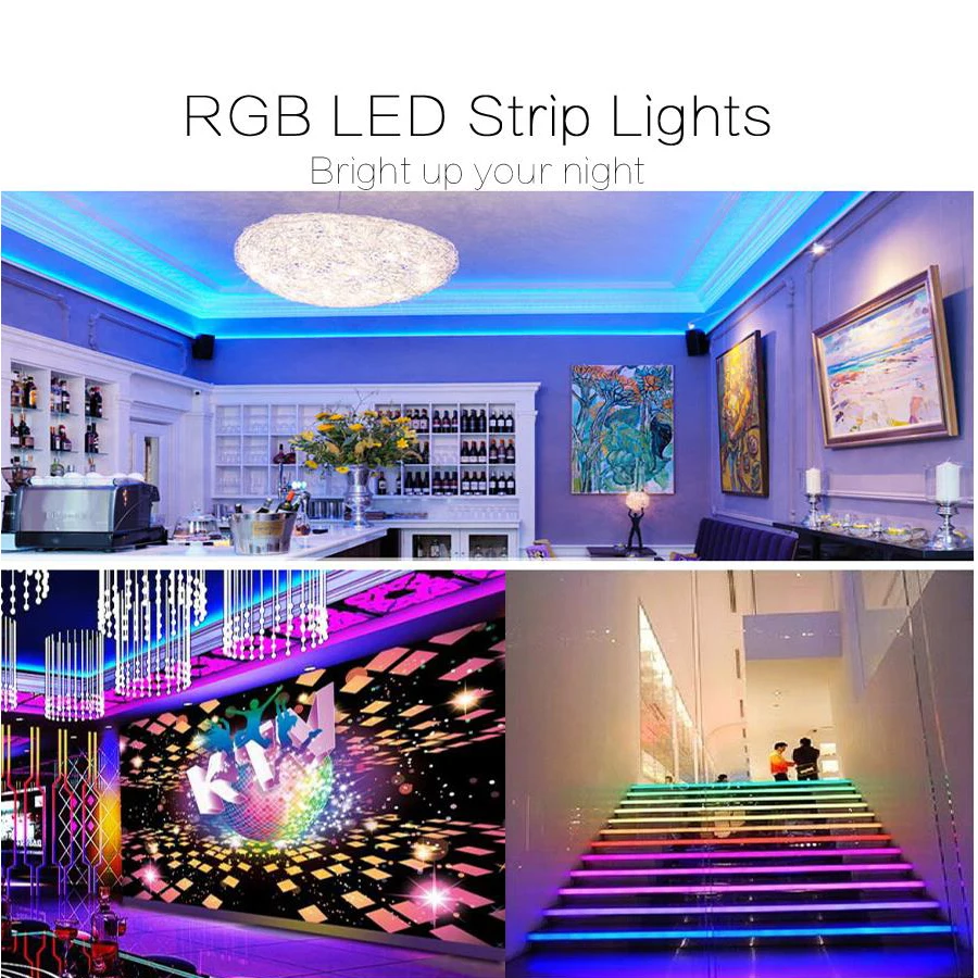 

5050 LED Strip RGB LED STRIP Kit DC12V LED Strip Light 5M 10M RGBW RGBWW 5050 60LED/m + Remote Controller +12V Power Supply
