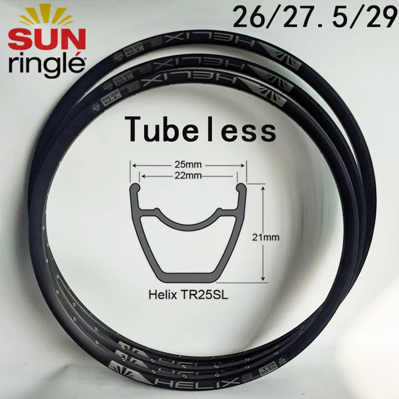 Вакуумный обод Sun Rim Sunringle HELIX TR25SL 29 27 5 26 дюймов кольца с 32 28 24 отверстиями