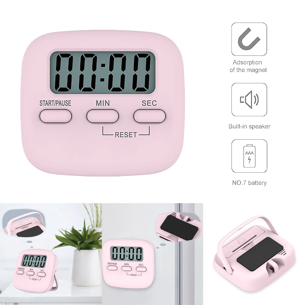 

Digital Kitchen Timer Alarm Clock Home Cooking Practical Supplies Cook Food Backing Tool LCD Display Timer Kitchen Accessories