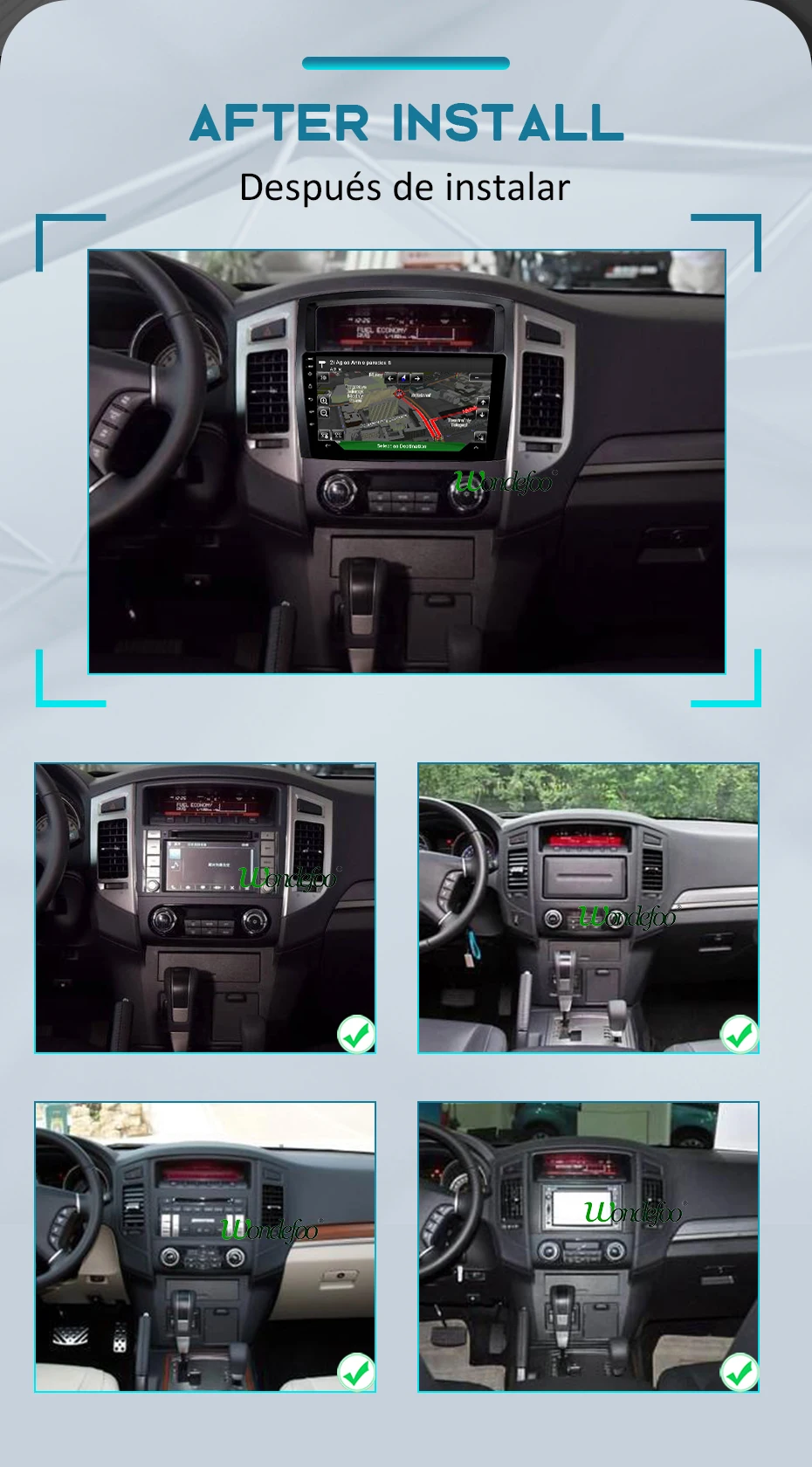 1280*720P Android 9,0 4G 64G Carplay Авто gps радио для MITSUBISHI PAJERO V97 V93 2006- мультимедиа DSP ips экран без DVD