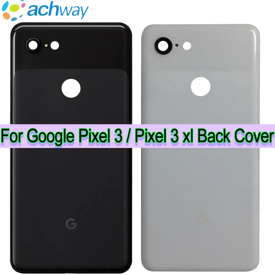 Оригинальная Крышка батарейного отсека Google Pixel 3 xl Задняя стеклянная дверь задний