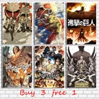 Японское аниме Атака Титанов 1 ретро крафт-бумага для бара офиса кафе дома художественные настенные стикеры ретро крафт-бумага украшение