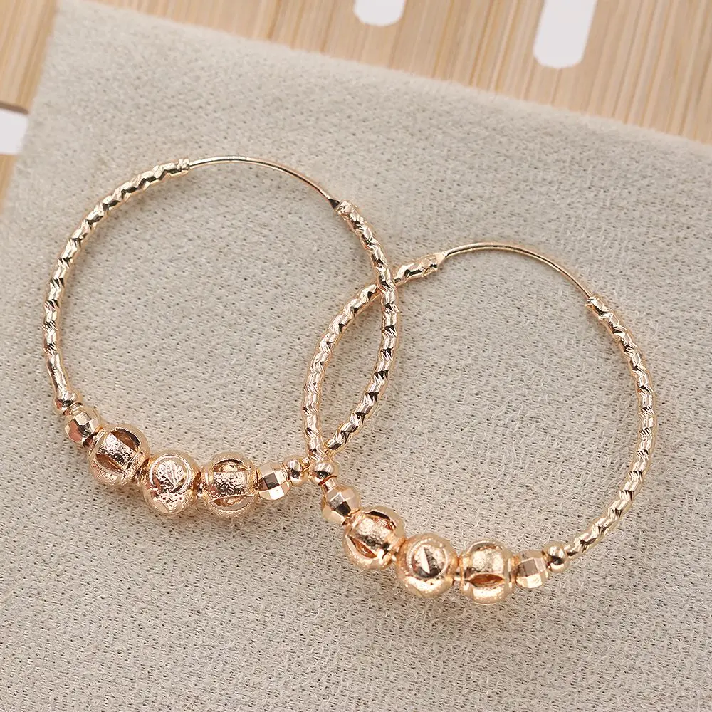 

Vintage Hoop Earrings for Women's earrings Gold Filled Earrings Round Circle Retro Metal Geometric Earrings Trendy Jewelry