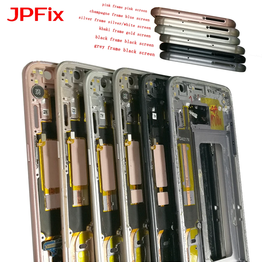 JPFix средняя рамка ЖК пластина передняя корпус внешний для Samsung S7edge S8 S8Plus S9 S9Plus Note8