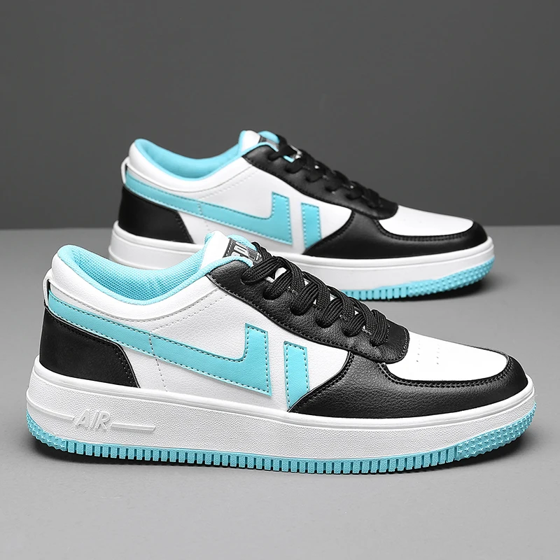 2021 Spring Breathable Men's Casual Shoes Leather Fashion sneakers Student outdoor fashion Men shoes  round toe style