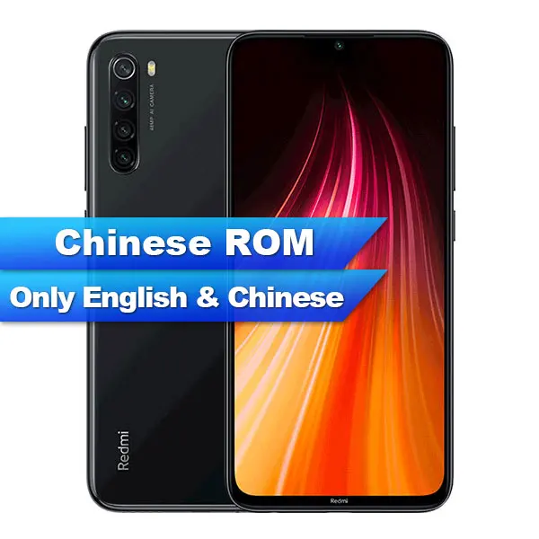 Black Chinese ROM Смартфон Xiaomi Redmi Note 8 с глобальной ПЗУ, 64 ГБ, 6 ГБ, Восьмиядерный процессор Snapdragon 665, 6,3 дюйма, 48мп, четырехъядерный, тыловая камера, 4000 мАч - Цвет: Black Chinese ROM