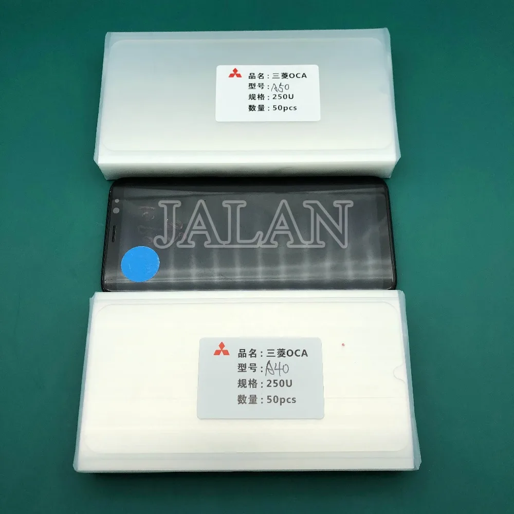 Пленка OCA 250 мкм ламинирование ЖК экрана ремонт стекла для Samsung galaxy A10 до A90 Mitsubishi