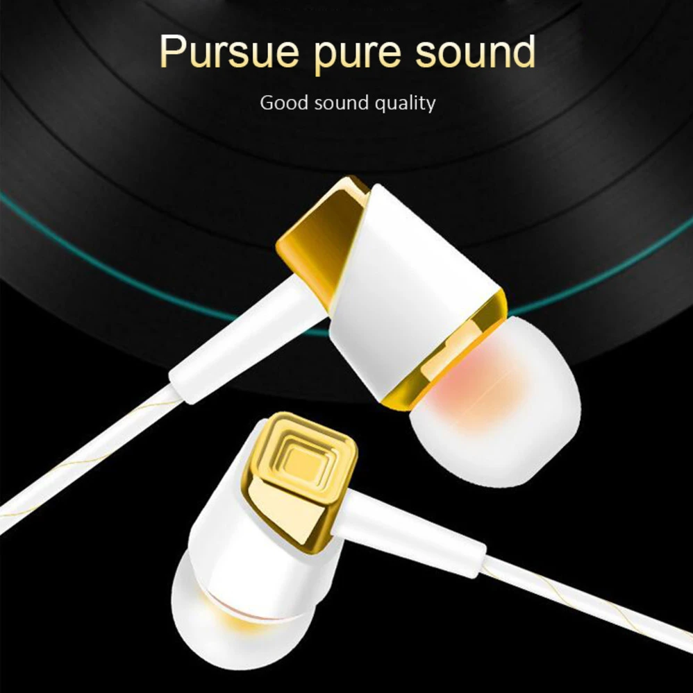 In Ear Earbuds Universal MP3 Sport Earphones With Microphone Wired Line Control Handsfree Headset For Android Smartphone Iphone |